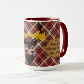 マジカルパーソナライズされた素朴ホリデートナディアマグ マグカップ (正面右)