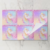 マジカルパーティーユニコーン紙ランチョンマット ペーパーパッド (折り畳み)