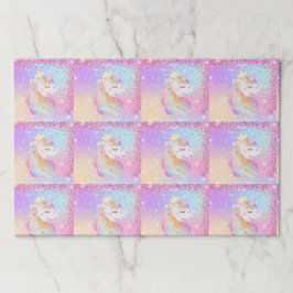 マジカルパーティーユニコーン紙ランチョンマット ペーパーパッド