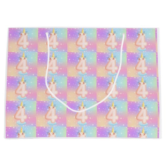 マジカルパーティー番号抱き枕 ラージペーパーバッグ (正面)