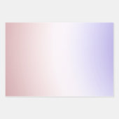 マジカルパープル赤面グラデーションユニコーン ラッピングペーパーシート (正面2)