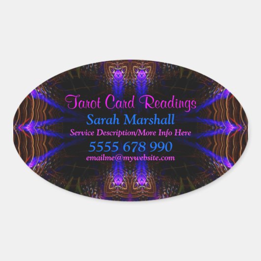 マジカルビジョンビジネスプロモーションオーバルステッカー 楕円形シール (正面)