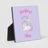 マジカルビーブスリーピングユニコーン&射撃、 発砲スター フォトプラーク (正面)