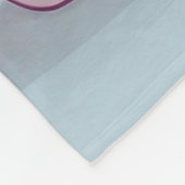 マジカルピンクベビーユニコーンスターズ名前をカスタムする フリースブランケット (角)