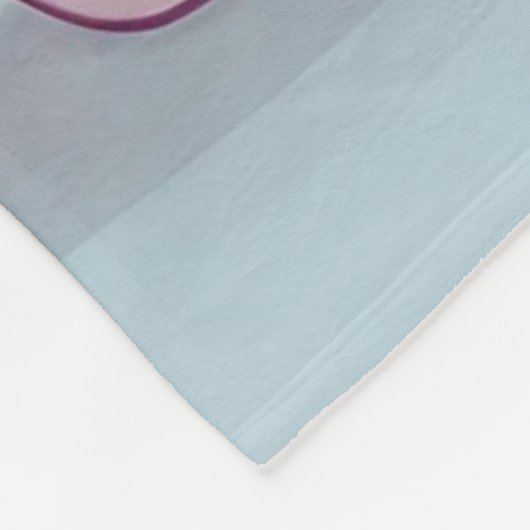 マジカルピンクベビーユニコーンスターズ名前をカスタムする フリースブランケット (角)