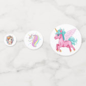 マジカルピンクユニコーンレインボー誕生日 コンフェッティ (正面)