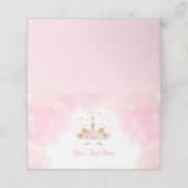 マジカルピンクユニコーン銀河系クラウド誕生日デコール プレイスカード (外部開封)