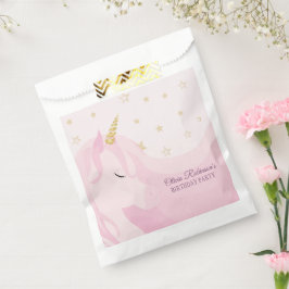 マジカルピンク金ゴールドユニコーン誕生日 フェイバーバッグ