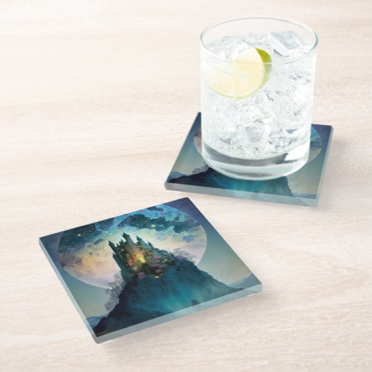 マジカルファンタジーキャッスルガラスコースター ガラスコースター (アングル)