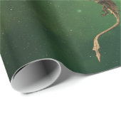 マジカルファンタジードラゴンサーペント飛んでいる銀河系 ラッピングペーパー (ロールコーナー)