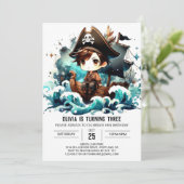 マジカルファンタジーパイレーツ誕生日 招待状 (スタンド正面)