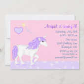 マジカルファンタジーユニコーンガールズ誕生日招待状 招待状 (裏面)