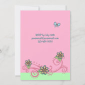 マジカルファンタジーユニコーンガールズ誕生日招待状 招待状 (裏面)