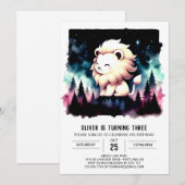 マジカルファンタジーライオン誕生日 招待状 (正面/裏面)