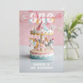 マジカルファースト誕生日 招待状 (スタンド正面)