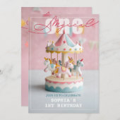 マジカルファースト誕生日 招待状 (正面/裏面)