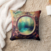 マジカルフェアタリー抽象芸術アートスタイル クッション (ブランケット)