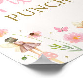 マジカルフェアリーガーデンフローラ誕生日ドリンクサイン ポスター (角)