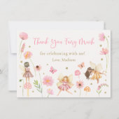 マジカルフェアリーガーデンフローラ誕生日 サンキューカード (正面)