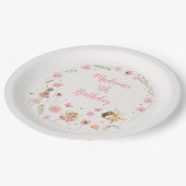 マジカルフェアリーガーデンフローラ誕生日 ペーパープレート (アングル)