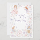 マジカルフェアリーガーデン誕生日招待状 招待状 (裏面)