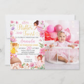 マジカルフェアリーガール1st誕生日招待状 招待状 (正面)