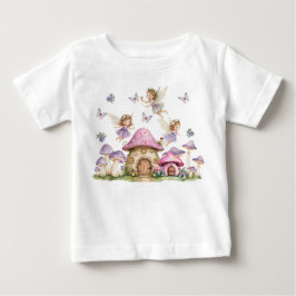 マジカルフェアリーズ ピンクのキノコ ベビーTシャツ