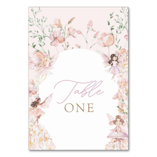 マジカルフェアリーピンクフローラガールズ誕生日 テーブルナンバー (裏面)