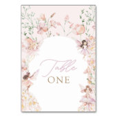 マジカルフェアリーピンクフローラガールズ誕生日 テーブルナンバー (正面)