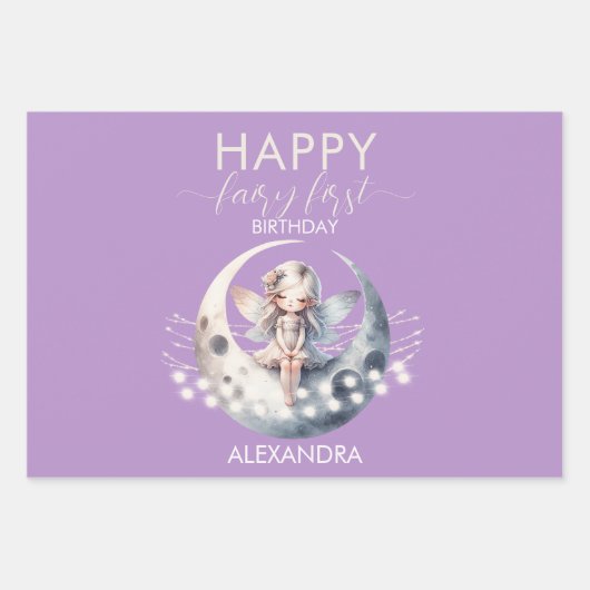 マジカルフェアリーファーストハッピーバースデー ラッピングペーパーシート (正面3)