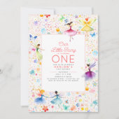 マジカルフェアリーフローラガーデンピクシーガールズ誕生日 招待状 (正面)
