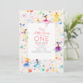 マジカルフェアリーフローラガーデンピクシーガールズ誕生日 招待状 (スタンド正面)