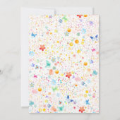 マジカルフェアリーフローラガーデンピクシーガールズ誕生日 招待状 (裏面)