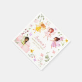 マジカルフェアリープリンセスエンチャントガーデン誕生日 スタンダードカクテルナプキン (角)