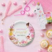 マジカルフェアリープリンセス誕生日 ペーパープレート (パーティー)