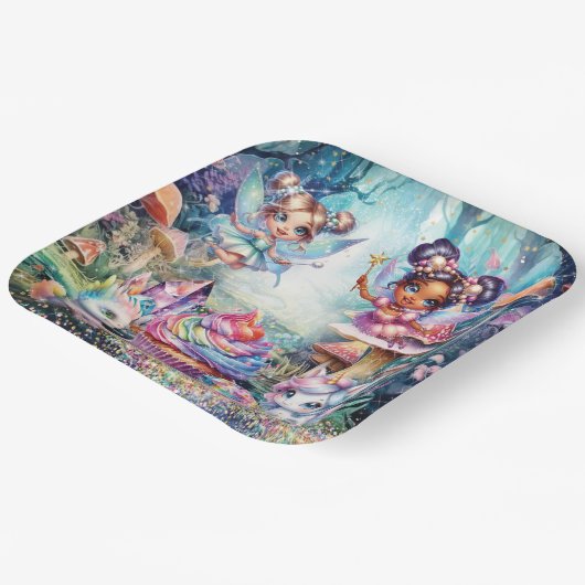 マジカルフェアリーランドパーティープレート ペーパープレート (傾斜あり)
