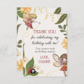 マジカルフェアリー誕生日サンキューカード サンキューカード (正面/裏面)