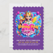 マジカルフェアリー誕生祝い 招待状 (正面)