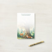 マジカルフォレストゴールデンツリーディアーキツネ ポストイット (デスク上)