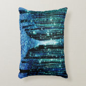 マジカルフォレストターコイズティール（緑がかった色） アクセントクッション (正面(垂直))