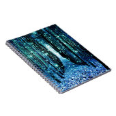 マジカルフォレストターコイズティール（緑がかった色） ノートブック (右側)