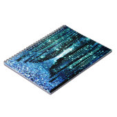 マジカルフォレストターコイズティール（緑がかった色） ノートブック (左側)