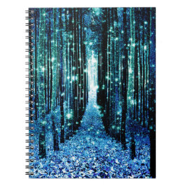 マジカルフォレストターコイズティール(緑がかった色) ノートブック