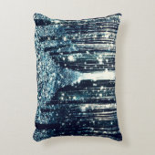 マジカルフォレストティール（緑がかった色）グレーエレガンス アクセントクッション (正面(垂直))