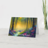 マジカルフォレストパスデジタルアート誕生日 カード (正面)