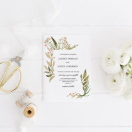 マジカルフォレストフローラ結婚式招待状 招待状