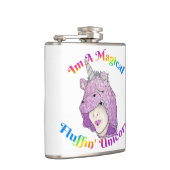 マジカルフラフィンユニコーンビニールフラッ包まれたク フラスク (右)