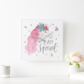 マジカルフレンドIII |私は特別だ スクエア壁時計 (ホーム)