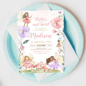 マジカルフローラフェアリープリンセスお洒落誕生日 招待状