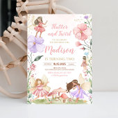 マジカルフローラフェアリープリンセスお洒落誕生日 招待状